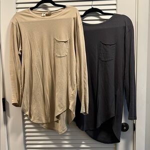 2 Pack 100% cotton men’s long sleeve